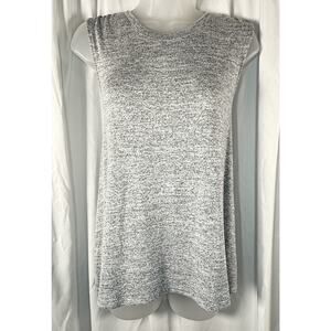 GAP Slub Swing Tank Top Gray S athleisure loungewear minimalist 88-29